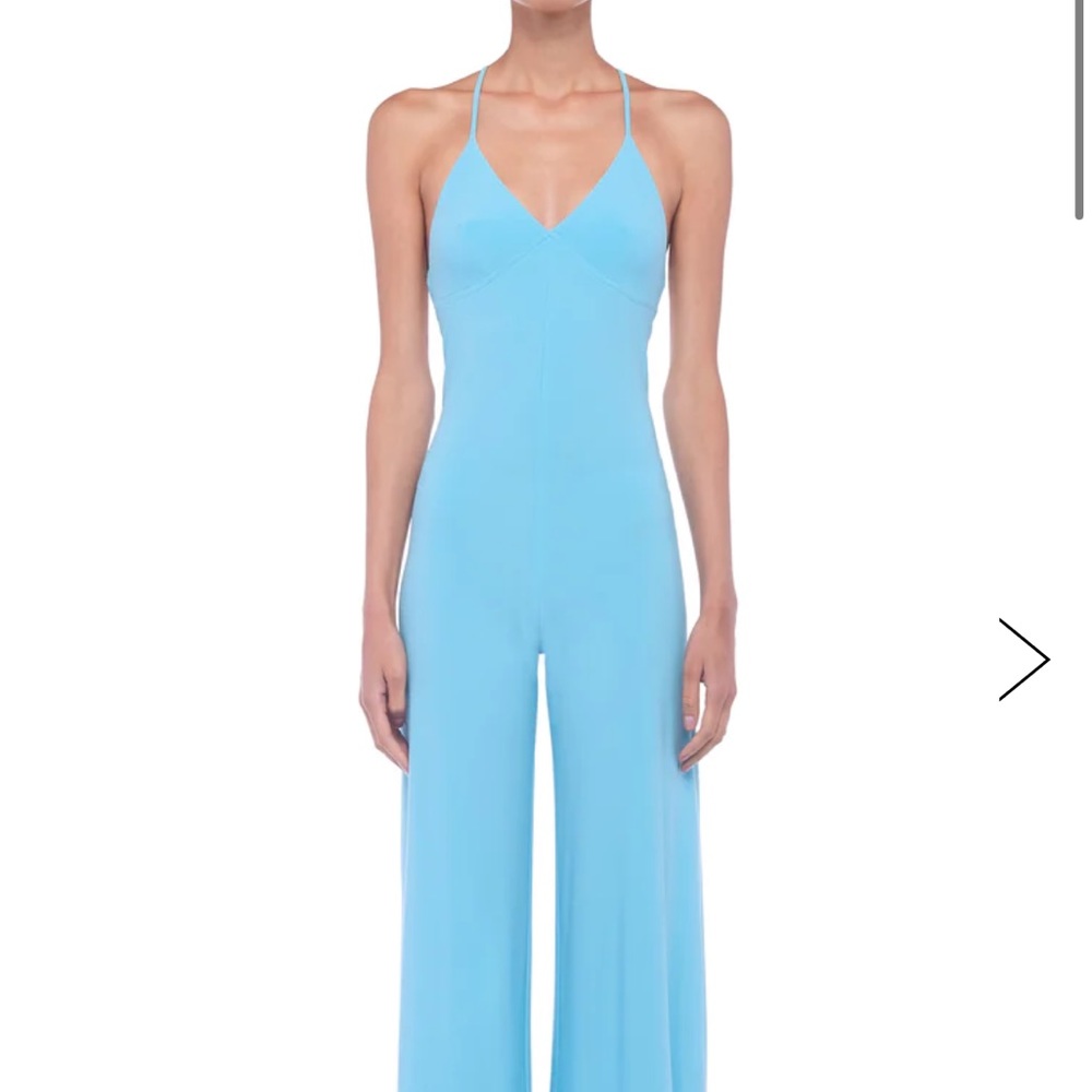 Norma Kamali low back slip jumpsuit